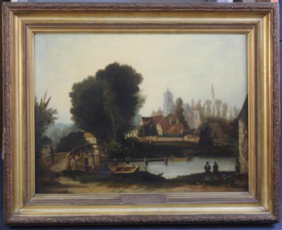 19th century English School Broabourn Bridge, 18 x 24in.